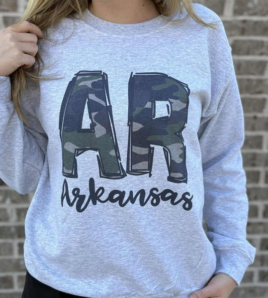 Camo State Initial Sweatshirt