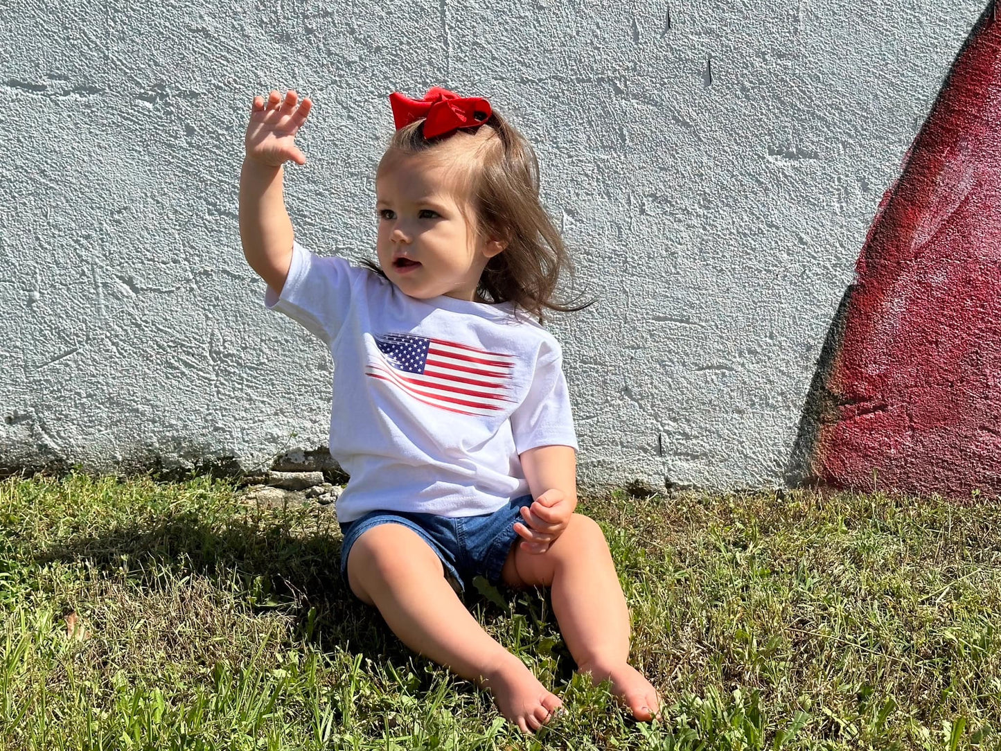 American Flag Toddler Tee