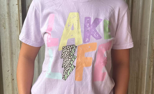 Lake Life Orchid Tee