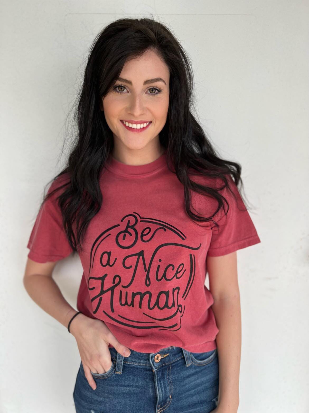 Be A Nice Human Tee ask apparel wholesale 