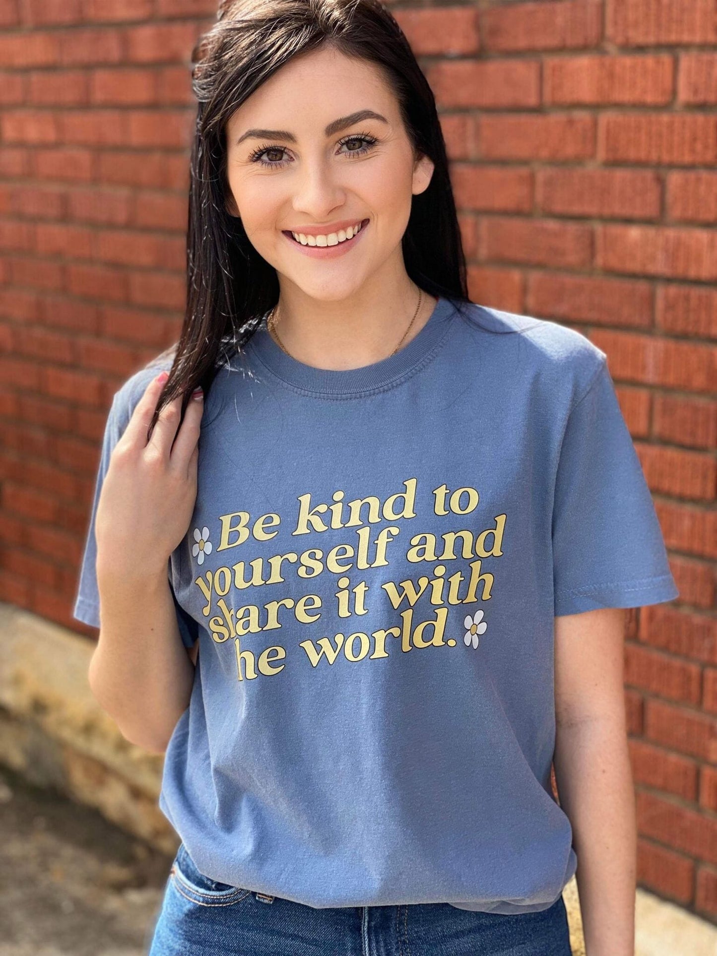 Be Kind to Yourself Tee ask apparel wholesale 