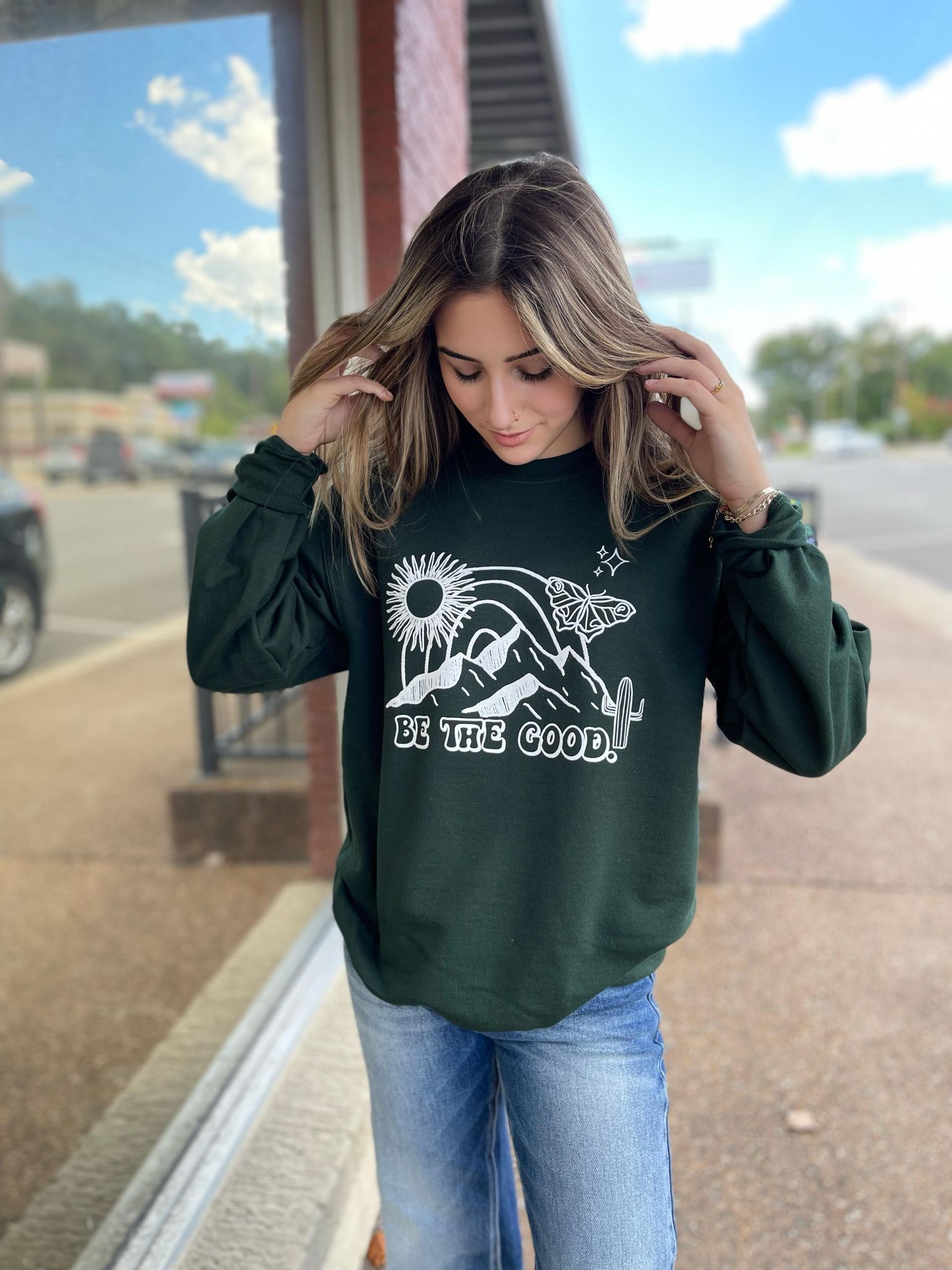 Be the Good-Sweatshirt-ask apparel wholesale