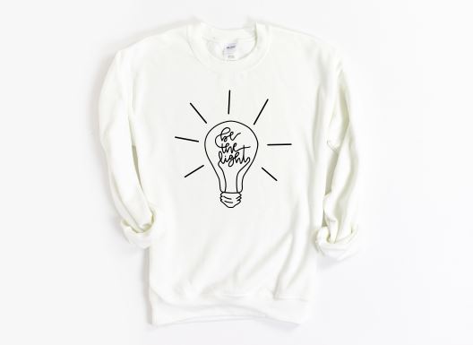 Be The Light Sweatshirt-ask apparel wholesale