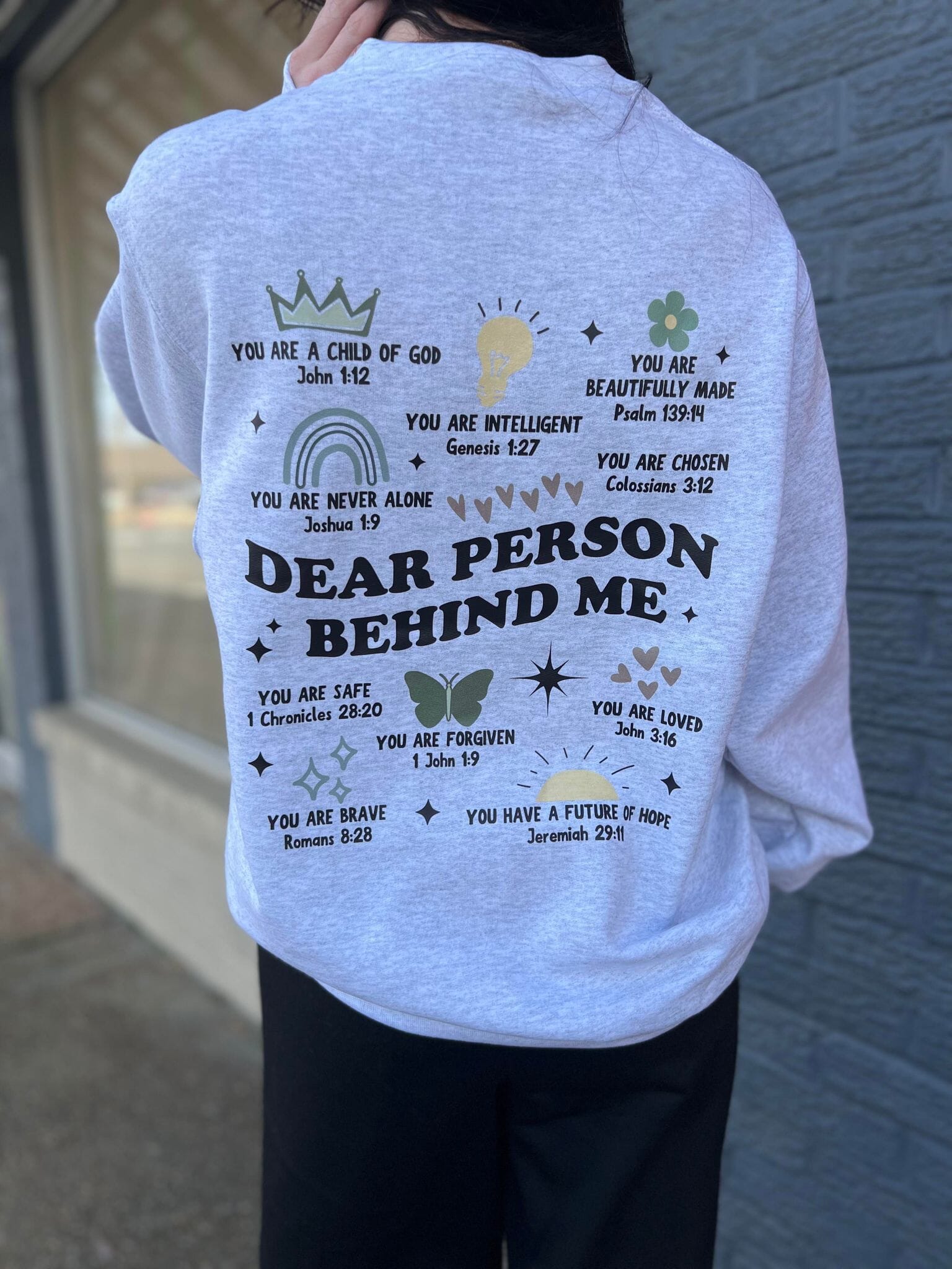 Bible Verse Dear Person Behind Me ask apparel wholesale 