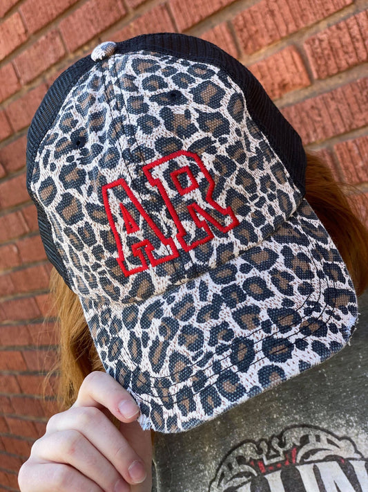Custom Leopard State Hat-ask apparel wholesale