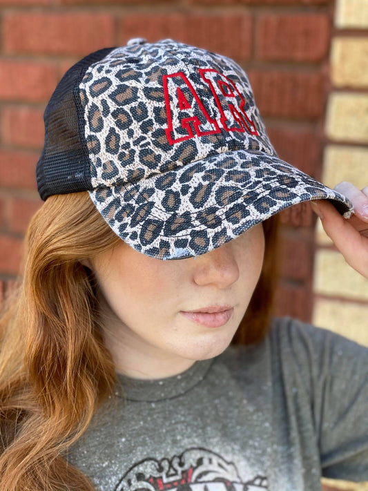 Custom Leopard State Hat-ask apparel wholesale