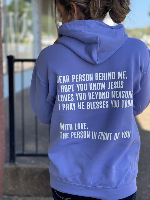 Dear Person Behind Me Hoodie-ask apparel wholesale