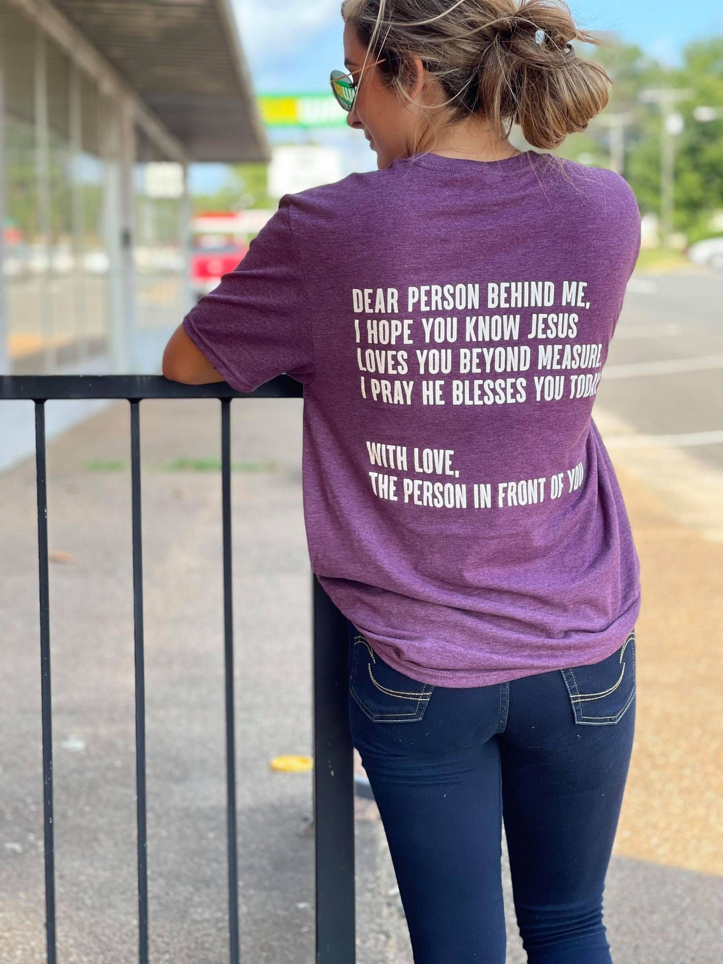 Dear Person Behind Me - Purple-ask apparel wholesale