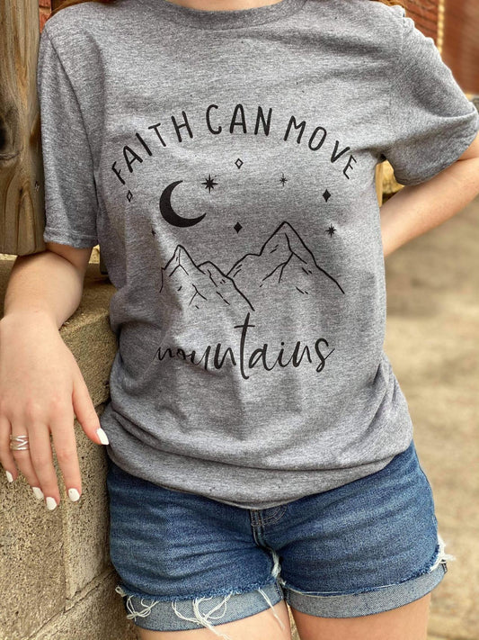 Faith Can Move Mountains Tee-ask apparel wholesale