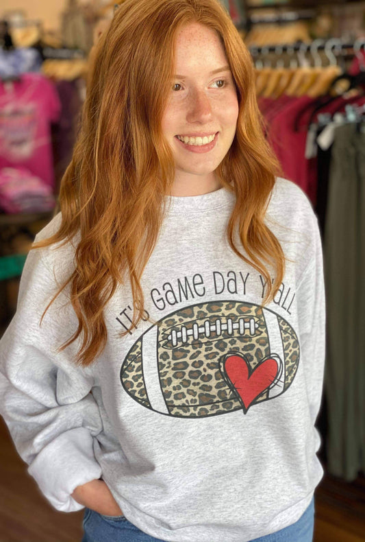 Game Day Y'all Sweatshirt-ask apparel wholesale