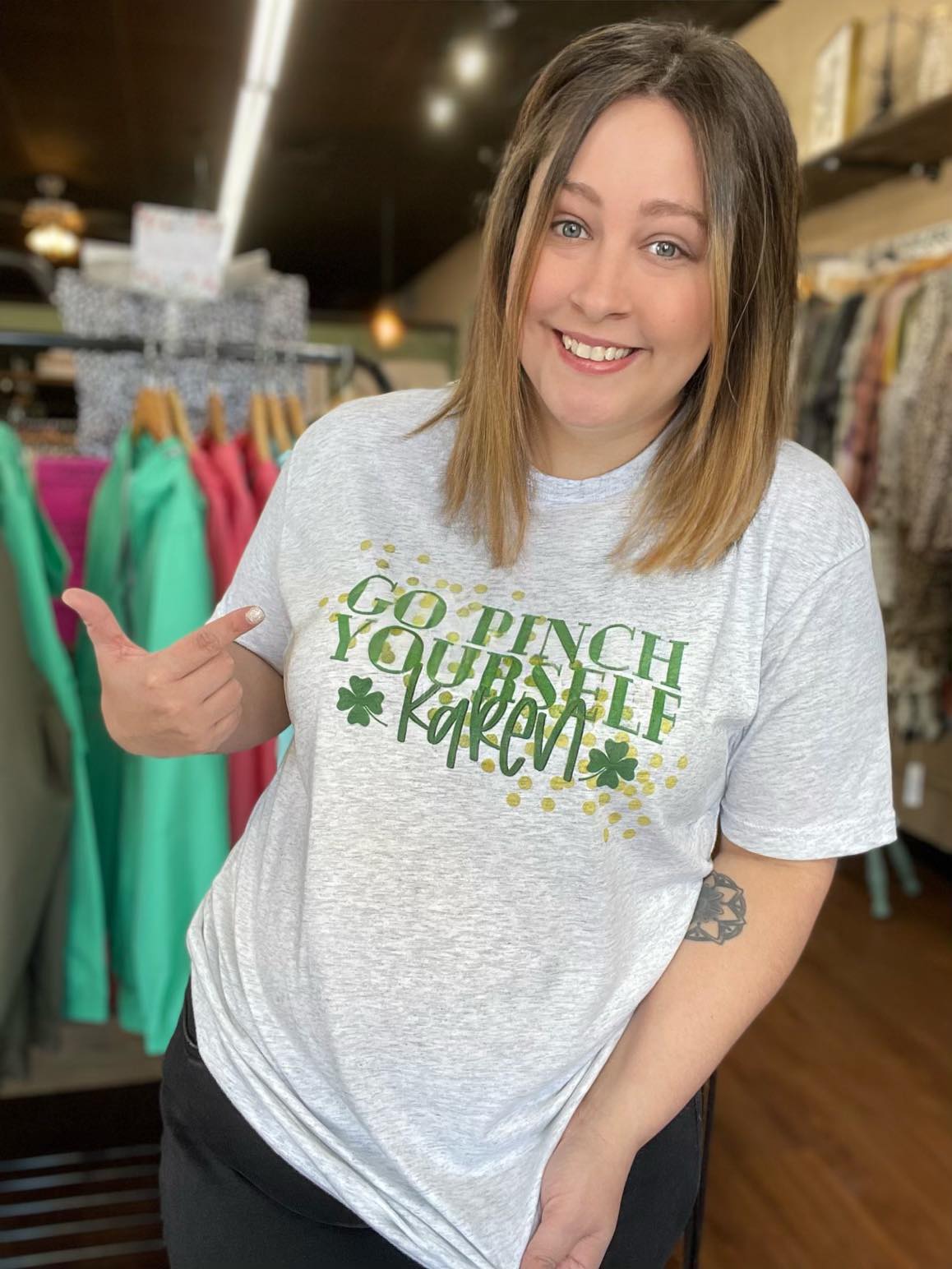 Go Pinch Yourself Karen Tee-ask apparel wholesale