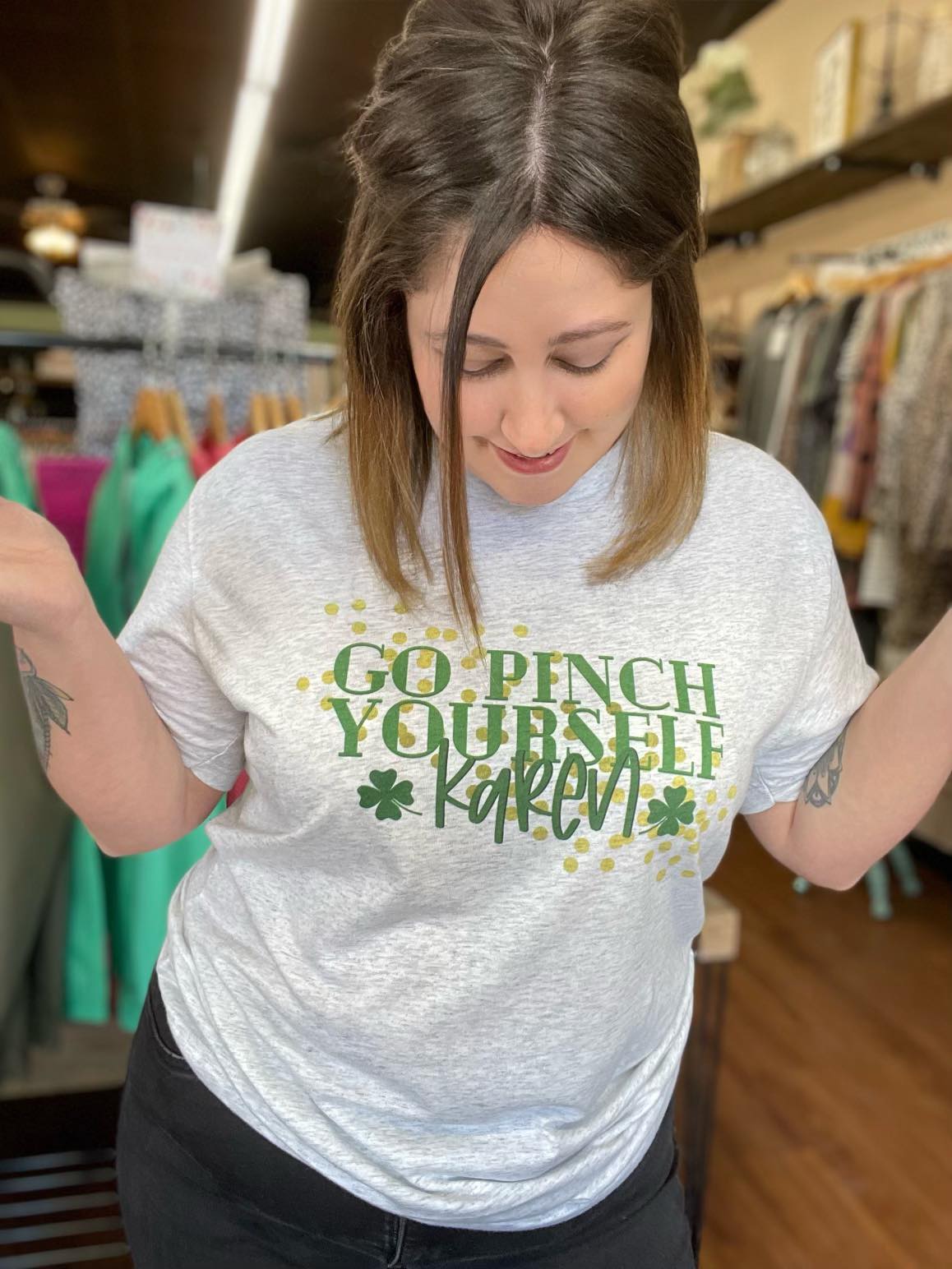 Go Pinch Yourself Karen Tee-ask apparel wholesale