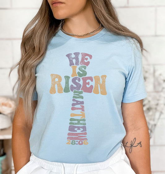 He is Risen Tee ask apparel wholesale 