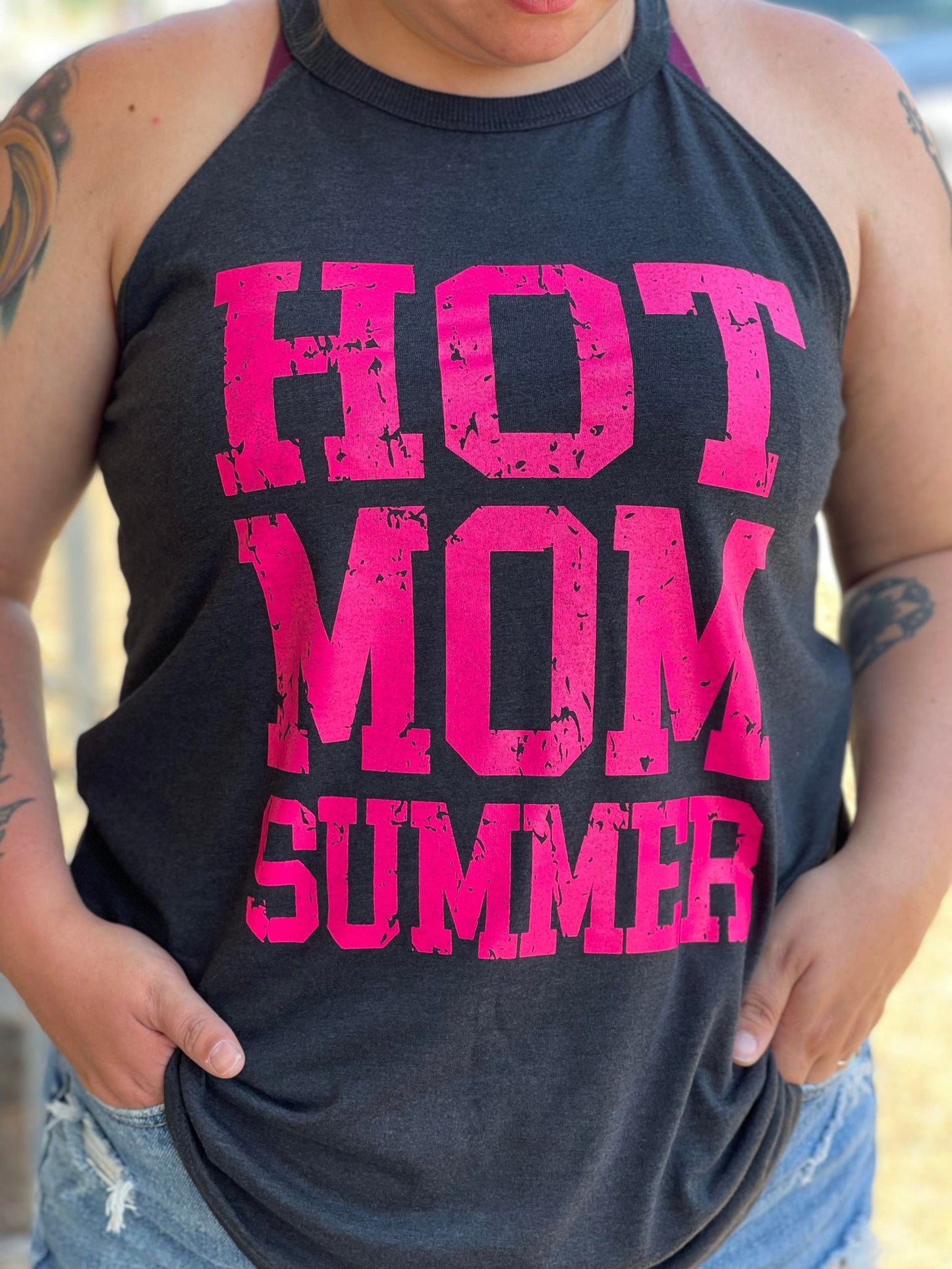 Hot Mom Summer Tank Top-ask apparel wholesale