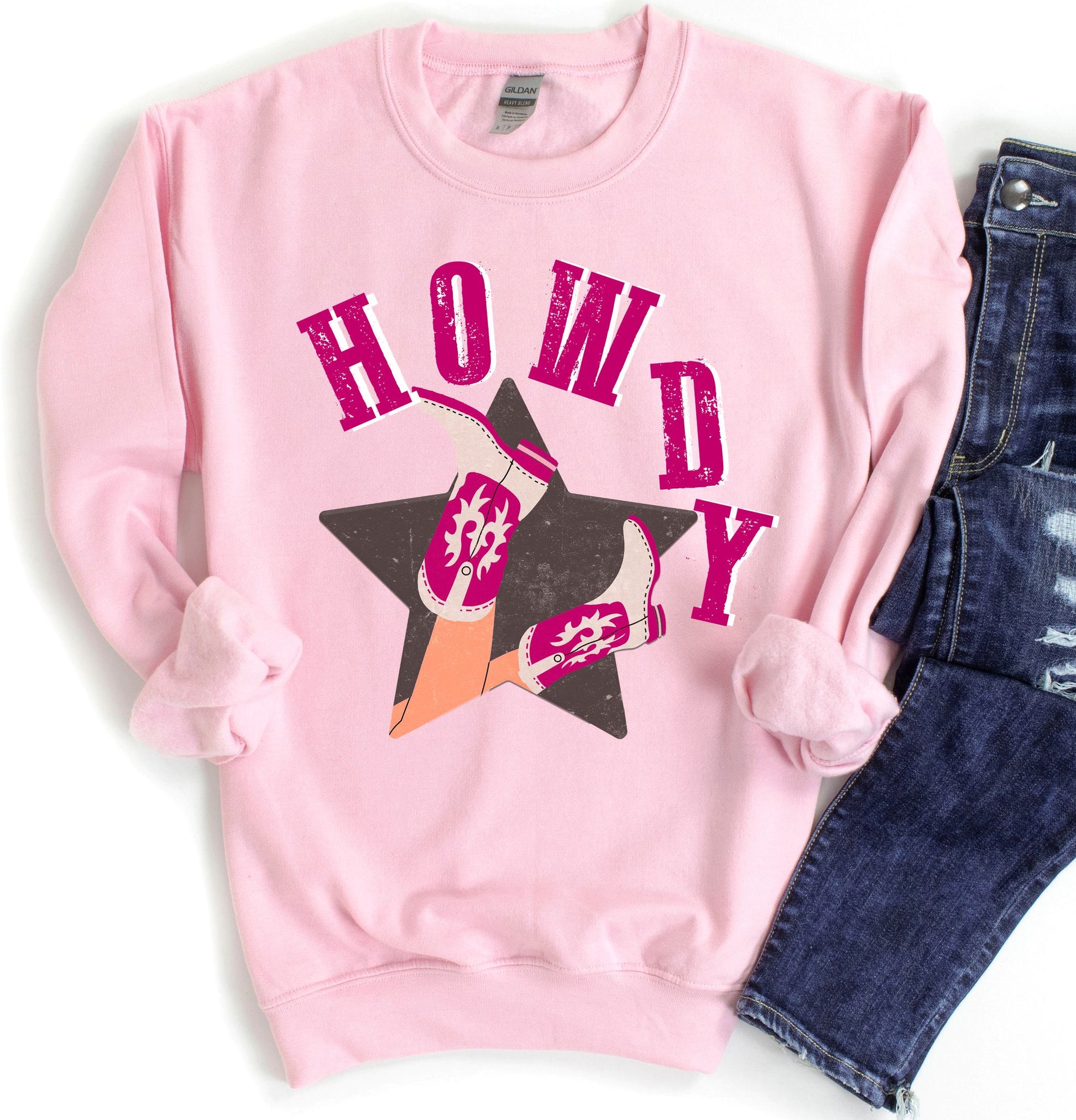 Howdy Sweatshirt-ask apparel wholesale