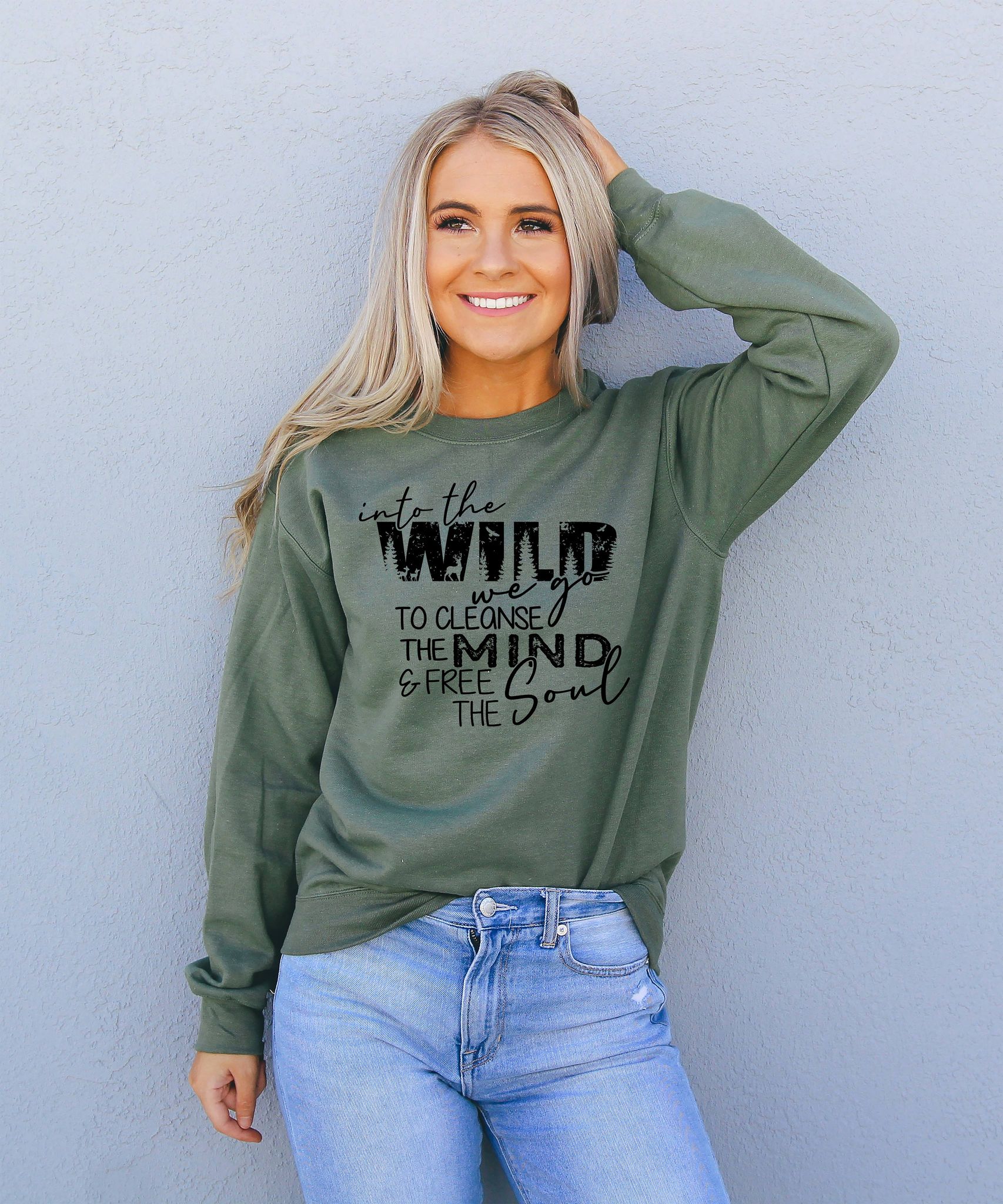 Into The Wild Sweatshirt-ask apparel wholesale