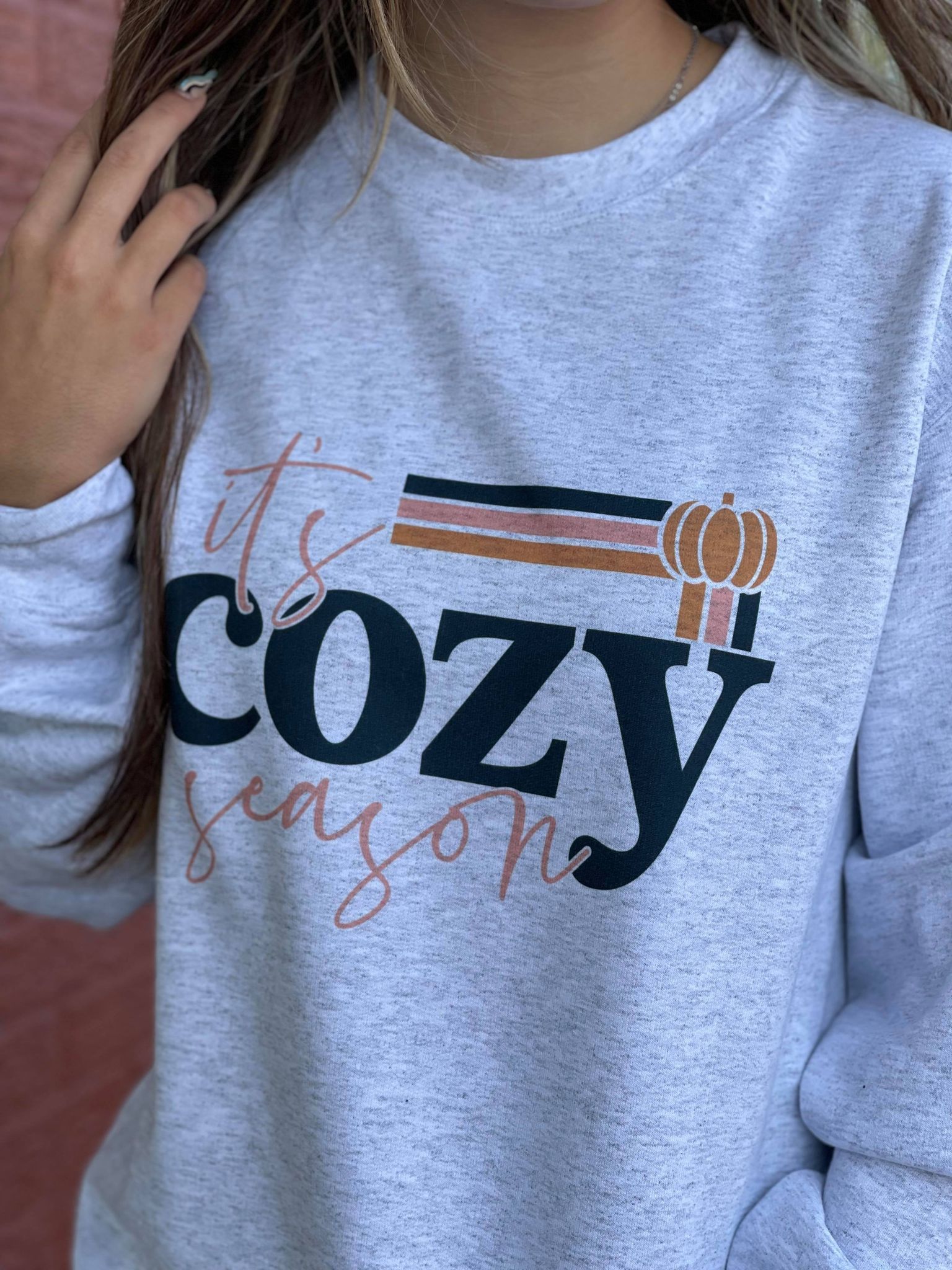 It's Cozy Season Sweatshirt-ask apparel wholesale