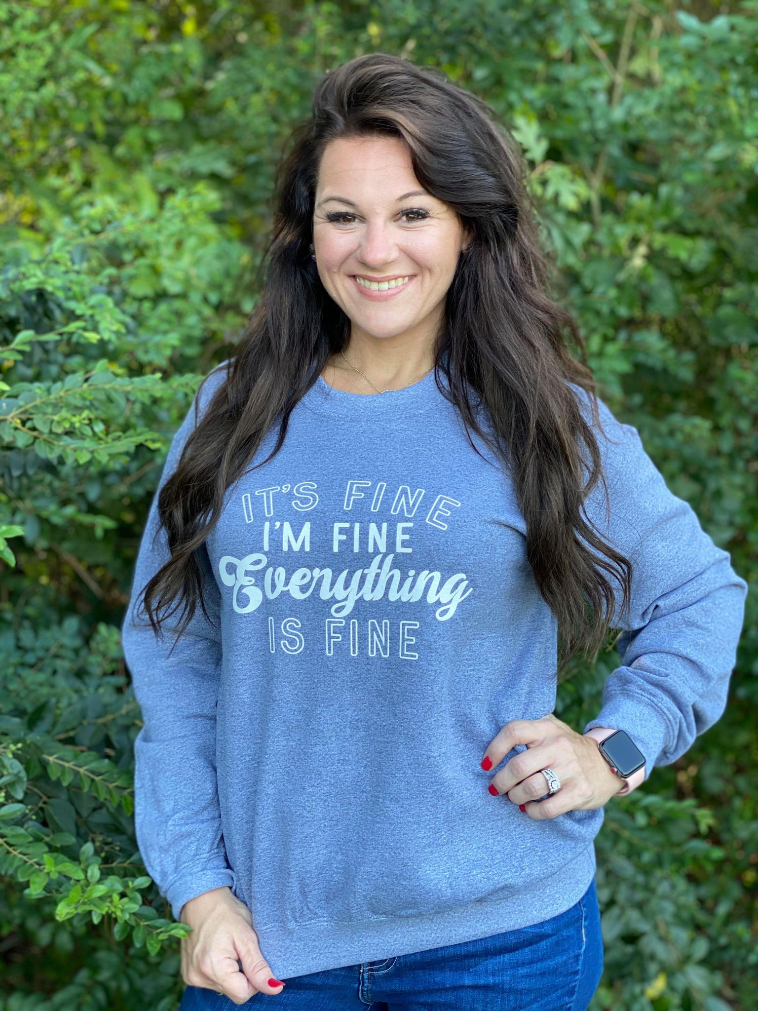 It's Fine, I'm Fine Sweatshirt-ask apparel wholesale