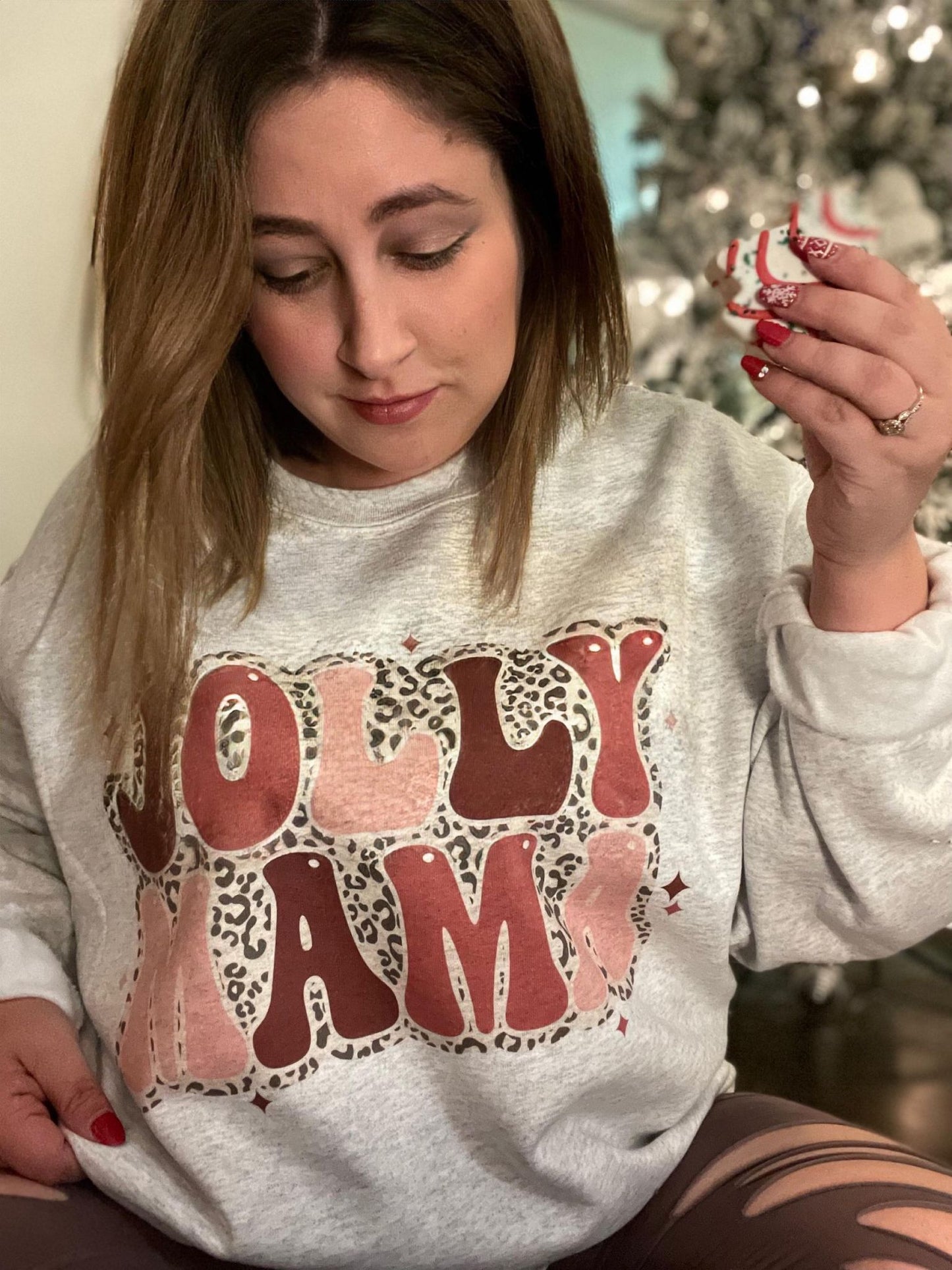 Jolly Mama Sweatshirt-ask apparel wholesale