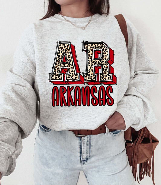 3D Leopard State Sweatshirt-ask apparel wholesale