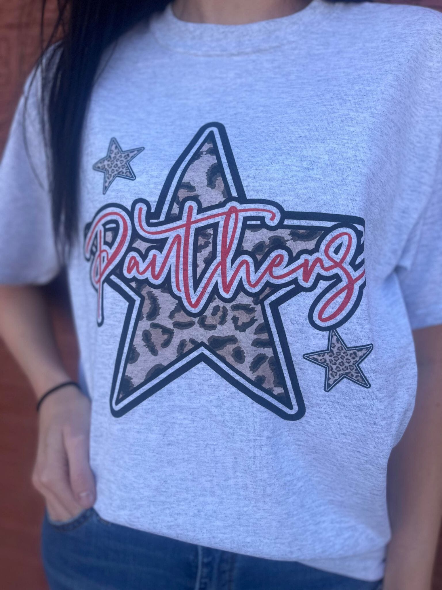 Leopard Star Custom Mascot Tee ask apparel wholesale 