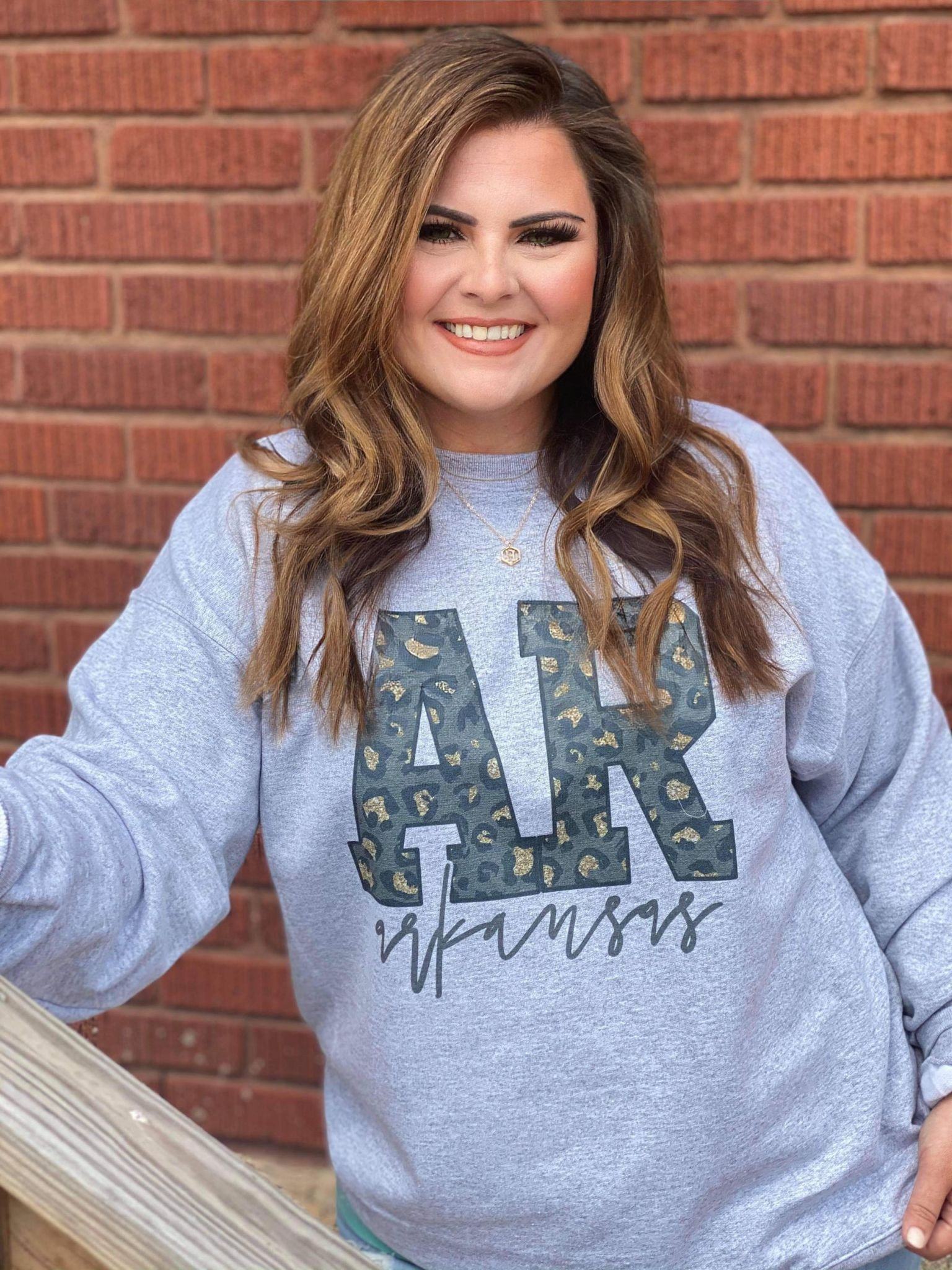 Leopard State Sweatshirt-ask apparel wholesale