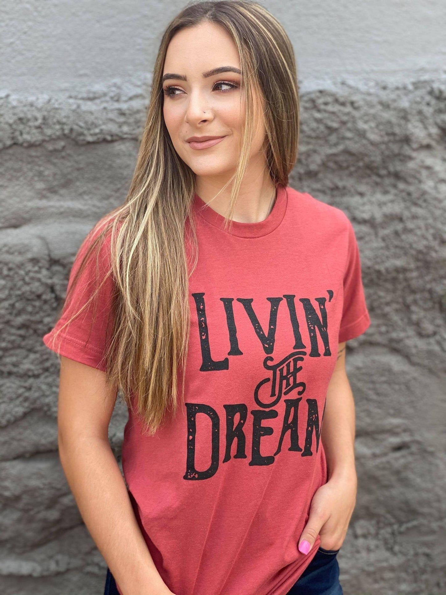 Livin' The Dream Tee-ask apparel wholesale