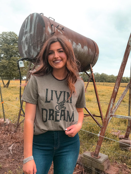 Livin' The Dream Tee-ask apparel wholesale