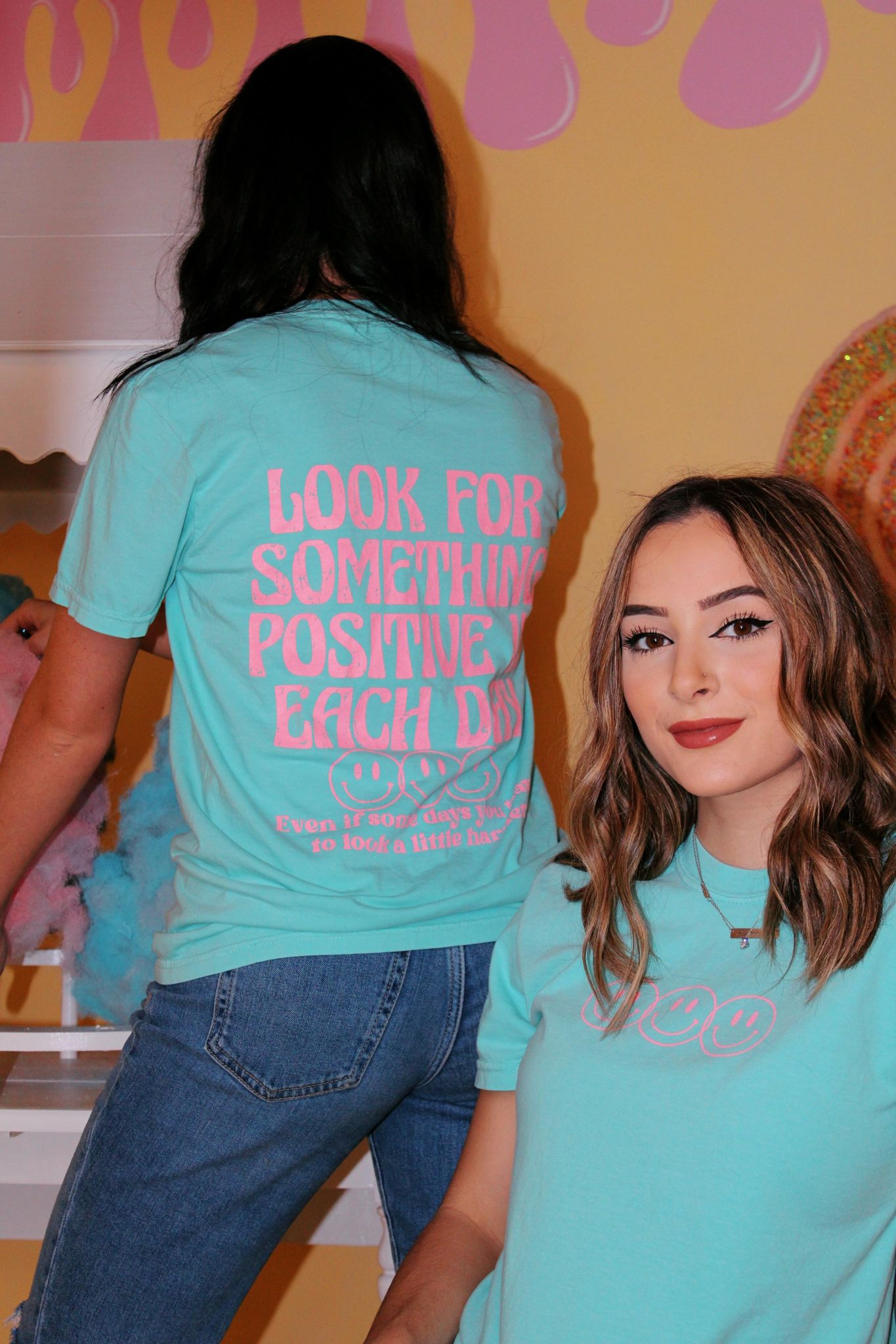 Look For Something Positive Tee-ask apparel wholesale