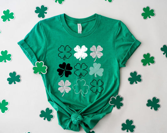 Minimalist Four Leaf Clover Tee ask apparel wholesale 