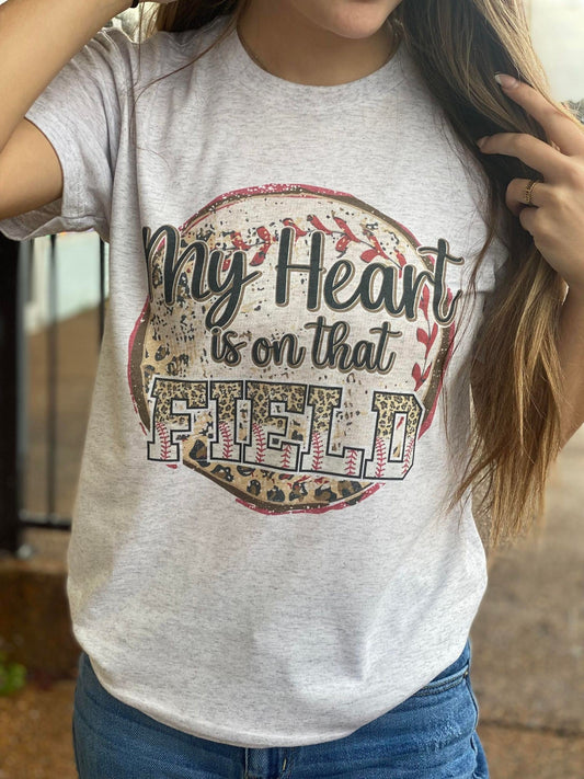 My Heart Is On That Field Tee-ask apparel wholesale