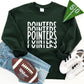 Simple Stacked Mascot Sweatshirt-ask apparel wholesale