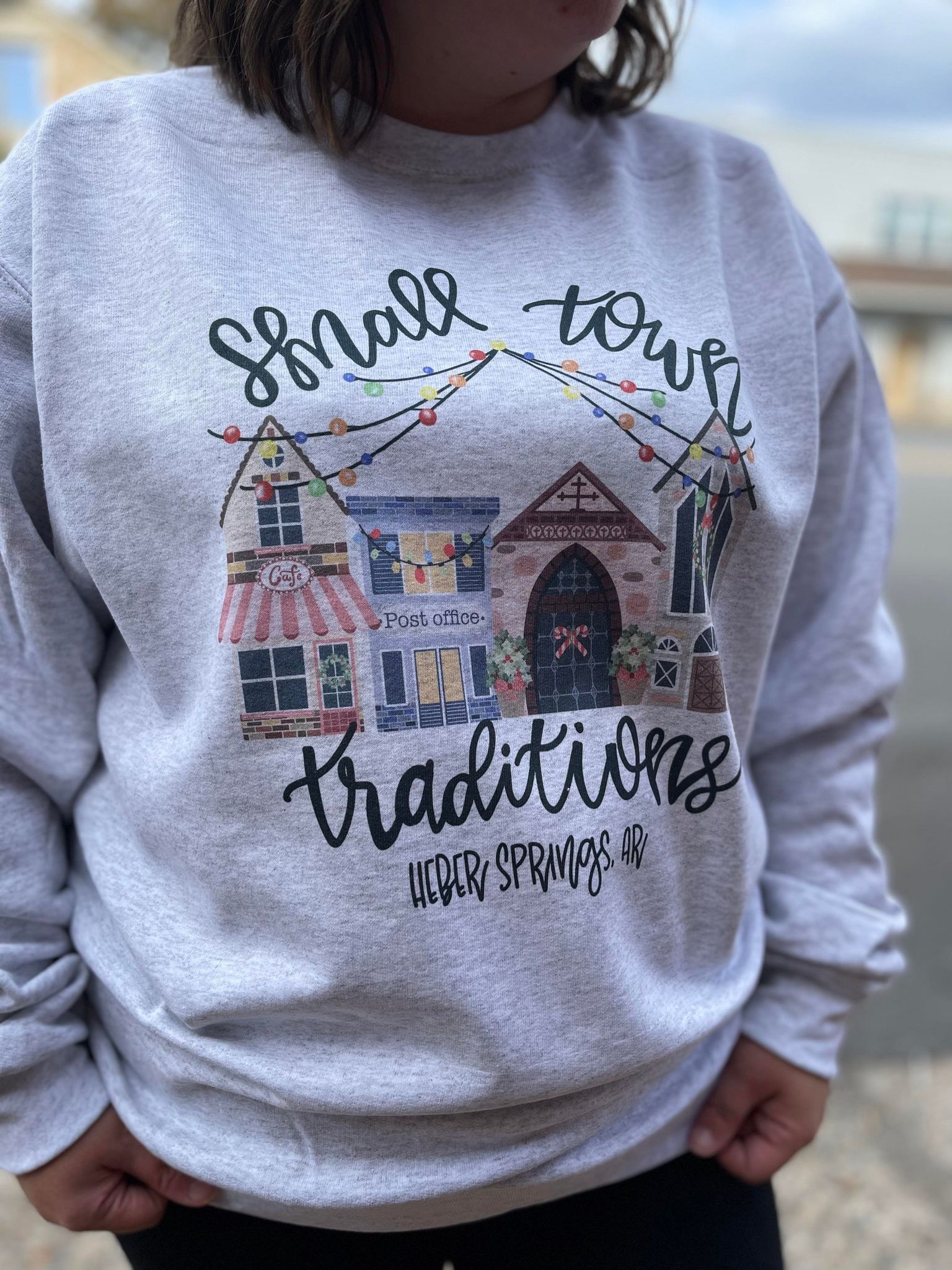 Small Town Traditions Sweatshirt-ask apparel wholesale