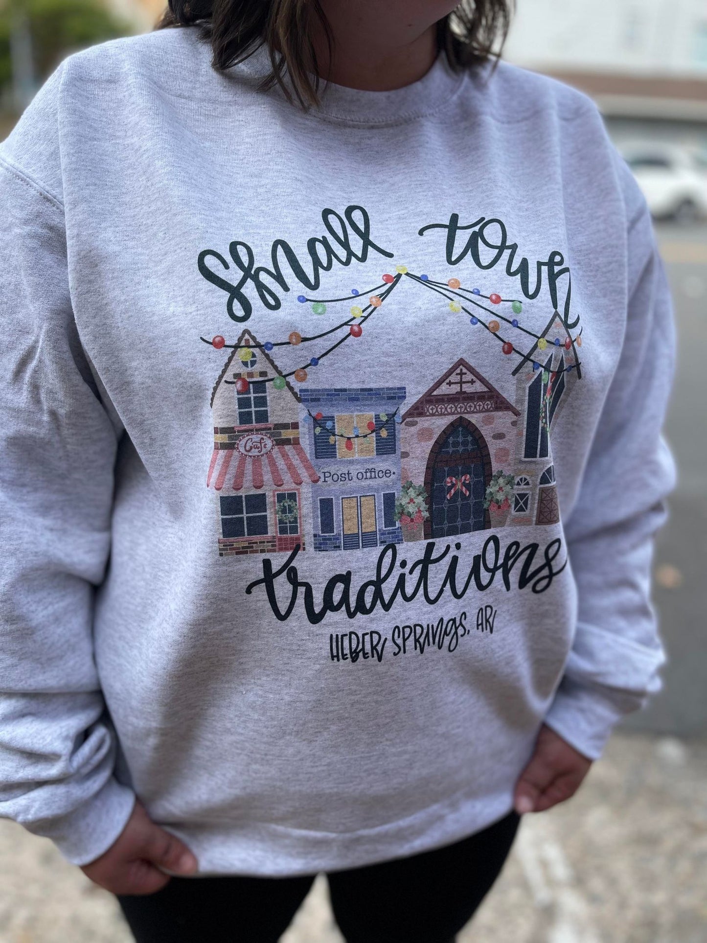 Small Town Traditions Sweatshirt-ask apparel wholesale